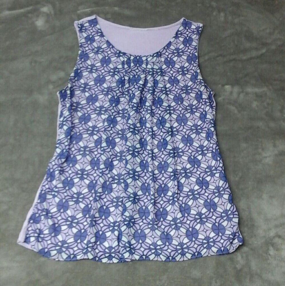 Purple patterned top